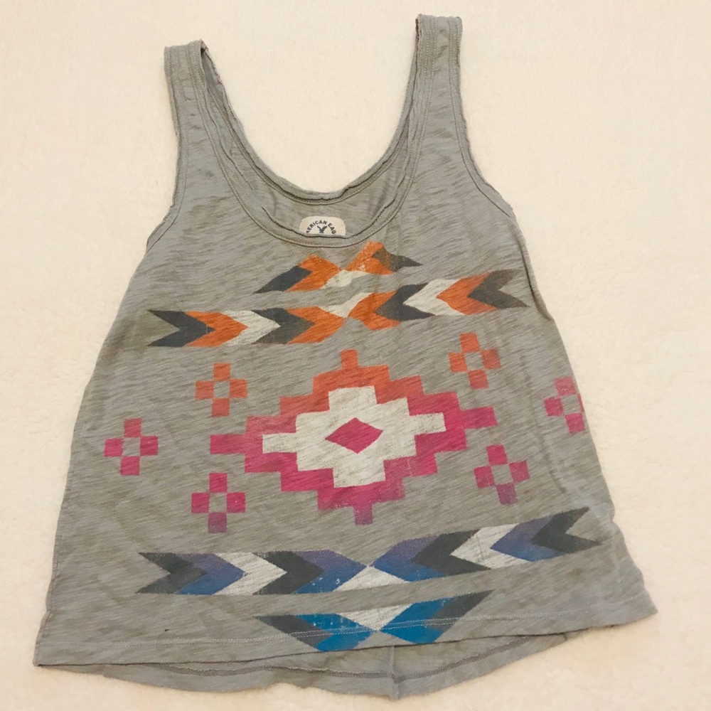 American Eagle Tribal print tank top